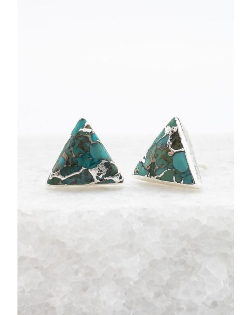 Starfish Project Green Ellie Triangle Studs