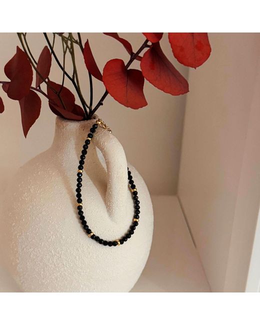 Herself Collections Black 14K Starry Night Bracelet