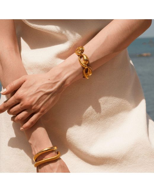 LINYA JEWELLERY Metallic Tina Big Bracelet