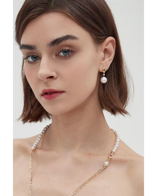 Classicharms Metallic Doris Vermeil Freshwater Pearl Drop Earrings