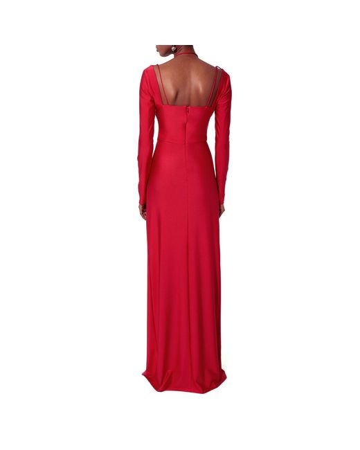 AGGI by HALEWSKI Red Dianna Maxi Evening Dress