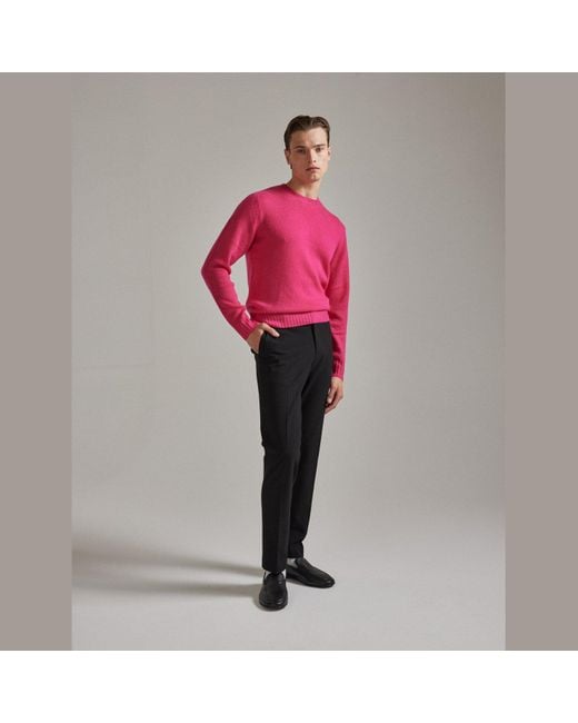 Salts Pink Lofty Knit Crew Neck Sweater