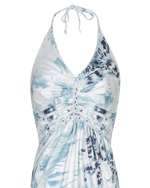 Chic by Lirette Blue Short Halter Dress Contadora