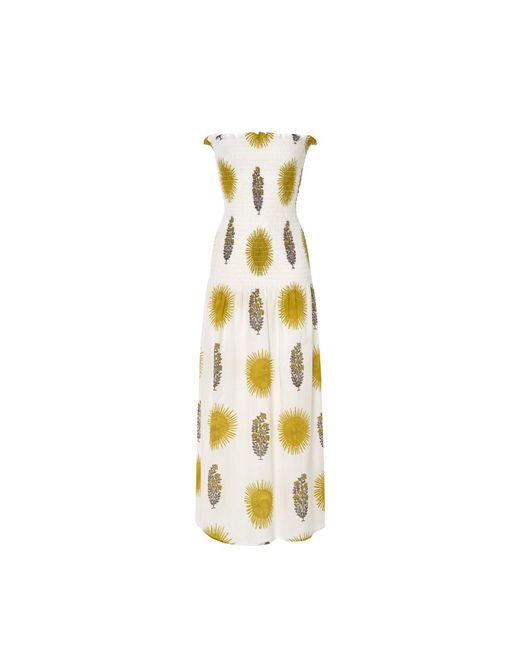 Par & Escala Metallic Mafalda Strapless Dress