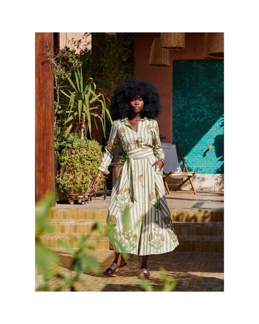 At Last Yellow Cotton Marigold Dress