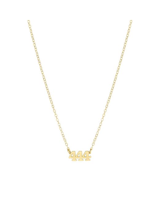 SET & STONES Metallic Angel Numbers Necklace- Four