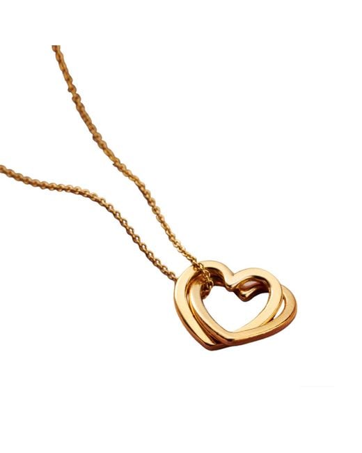 Posh Totty Designs Metallic Plated Interlinking Hearts Necklace