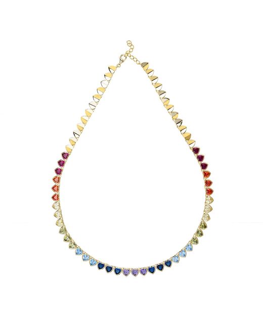 Latelita London Multicolor Great Gatsby Pendant Necklace Ruby
