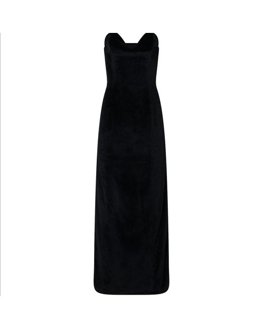 Miscreants Velvet Jessica Dress in Black | Lyst