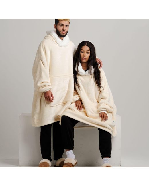 Ony Natural Neutrals Furlined Hoodie Blanket for men