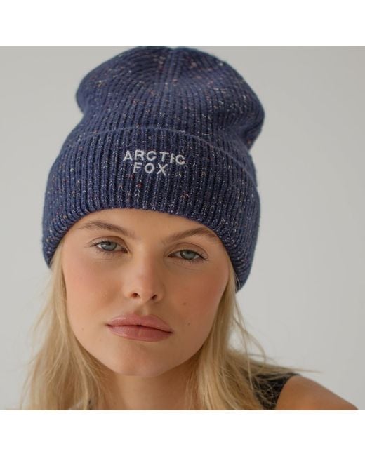 Arctic Fox & Co. Blue The Embroidered Beanie