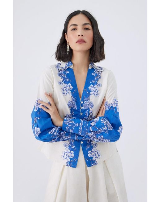 Raishma Blue Serena Shirt