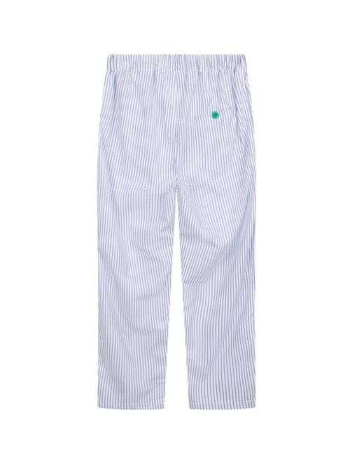 Lounge Blue Organic Cotton Loungewear Trousers-Pants And Striped Design for men