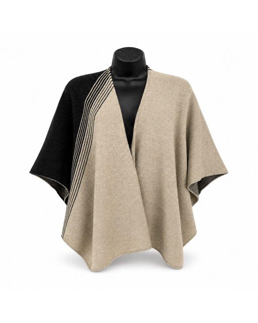 Bella Soul Brown Pampa Knit Poncho