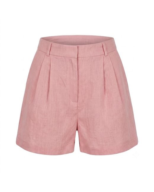 Yumi Kim Pink Piko Linen Short