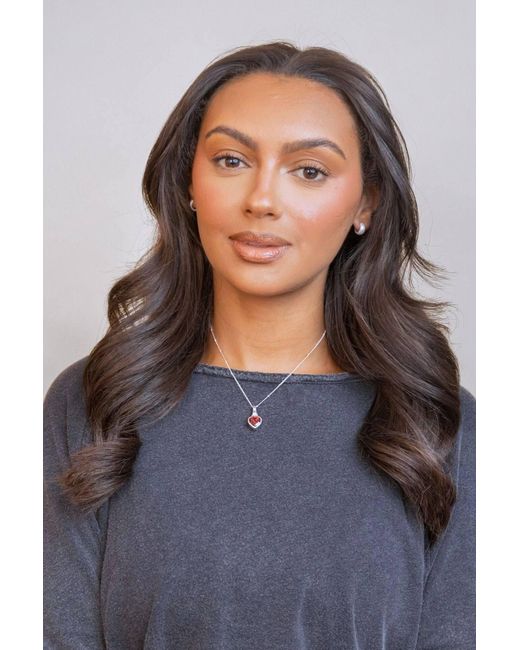 Claire Hill Designs Metallic Garnet Heart