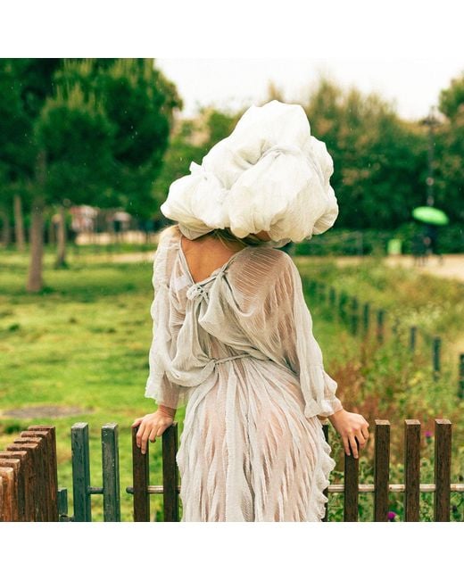 Miro Misljen Natural Cloud Sculptural Headpiece