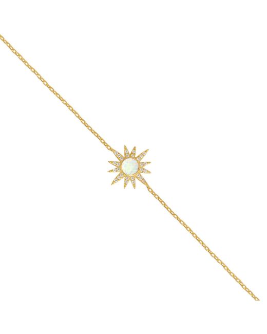 Spero London Metallic Sun Sterling Opal Bracelet
