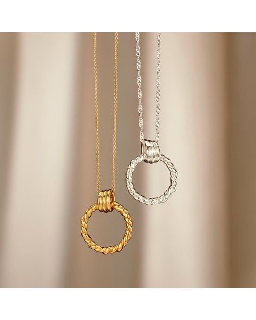 Posh Totty Designs Metallic Tether Hoop Large Stud Earrings