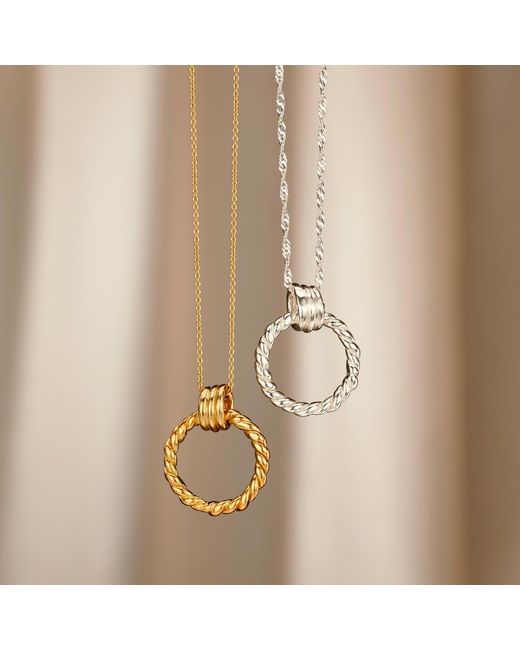 Posh Totty Designs Metallic Tether Hoop Stud Earrings