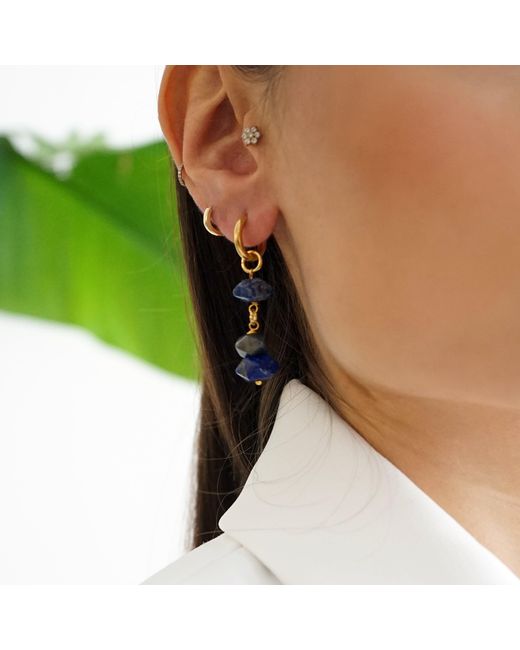 Smilla Brav Blue Lapis Lazuli Earrings Celia