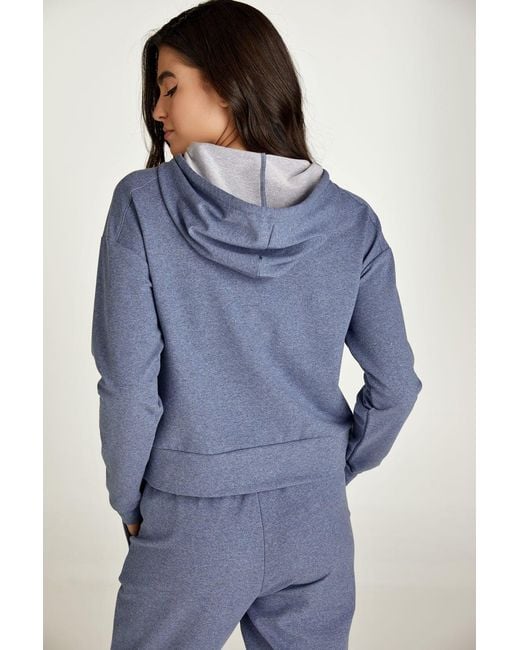 Conquista Blue Mélange Hooded Sweatshirt