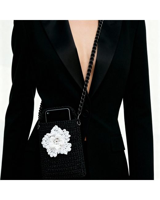 Sibylla Delphica Black Handmade Crochet Phone Case