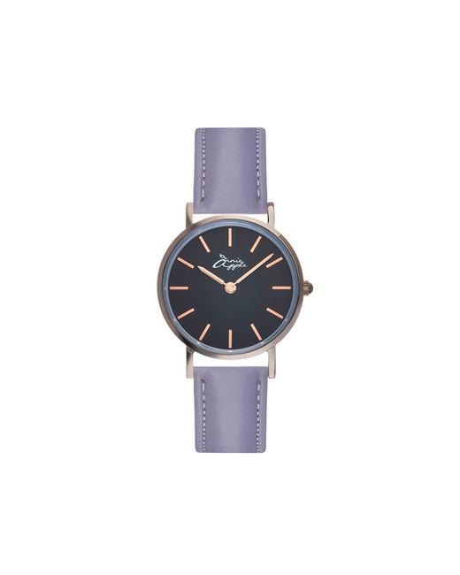 Bermuda Watch Company Blue Annie Apple Metanoia Rose Gunmetal Petite Interchangeable