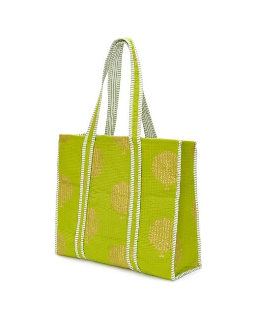 At Last Yellow Large Cotton Tote Bag