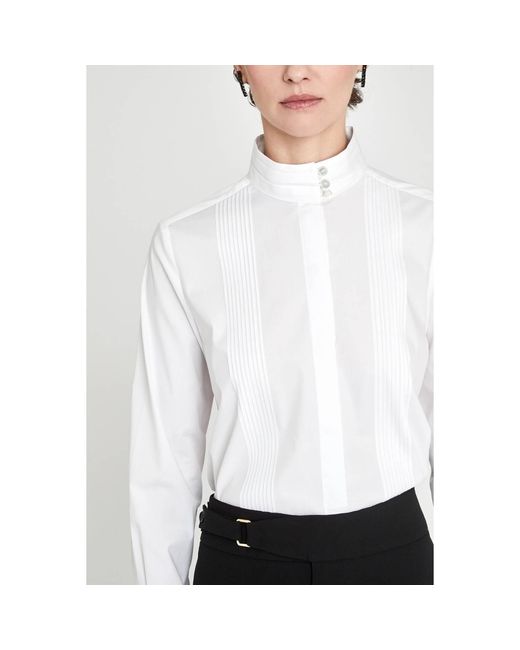 The Extreme Collection White Straight-Leg Tailored Trousers Atelier