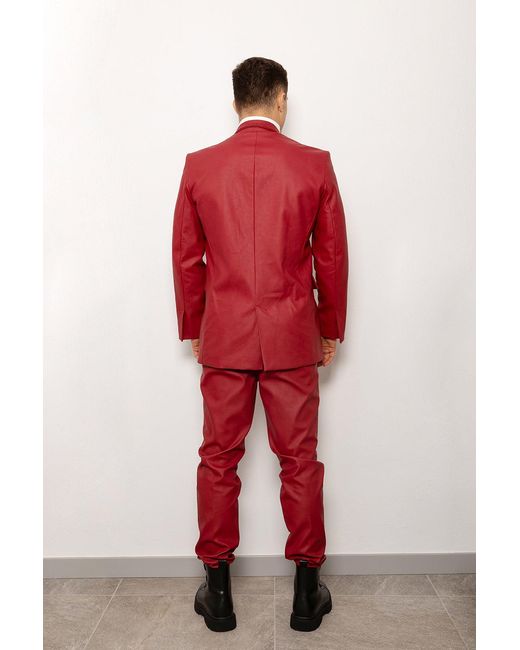 Maison Bogomil Red Maverick Straight-Leg Pants for men