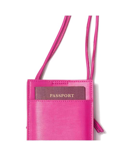 Naoa Pink Phone & Essentials Crossbody Bag Fuchsia