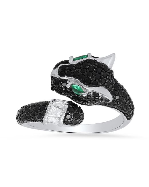 Kylie Harper Green Panther Diamond Cz Statement Ring