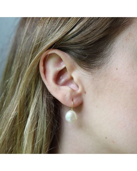 Hye Jane Jewelry Metallic Grace Kelly Pearl Earrings