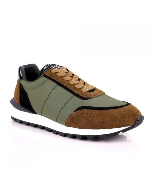 DAVID WEJ Green Boston Smart Trainers for men