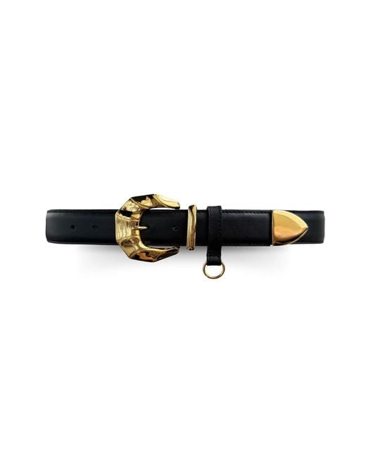 Indigolush Black Victorian Belt Smooth