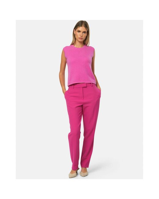 Helen Mcalinden Pink Marlena Cyclamen Cashmere Vest