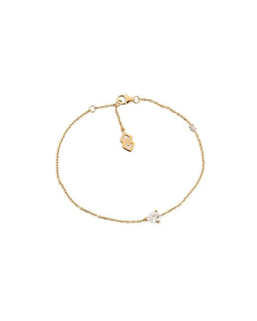 SALLY SKOUFIS Metallic Pure Bracelet With Made Cz Diamond Stimulant