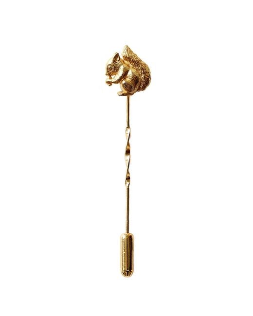Lee Renee Metallic Baby Squirrel Tie Pin for men