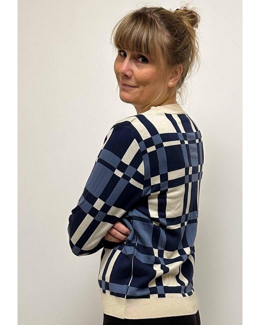 GROBUND Blue Frida Knitted Blouse