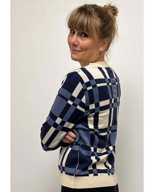 GROBUND Blue Frida Knitted Blouse
