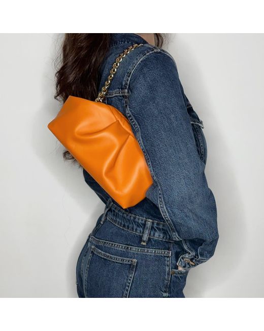 Ruj Heritage Orange Mini Puffy Bag Arancione