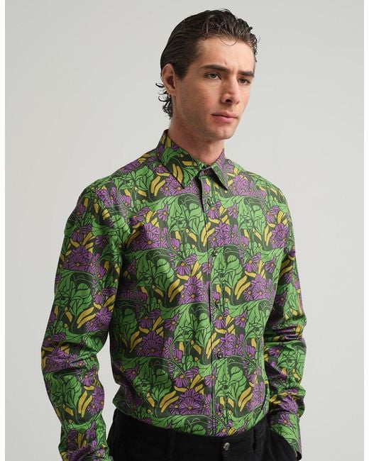 Gresham Blake Green Garden Shirt for men