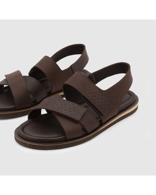 Ilvi Brown Emilio Crazy Horse Leather Sandal for men