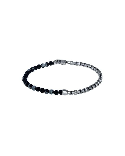 Tateossian Multicolor Sennit Beaded Box Chain Bracelet for men