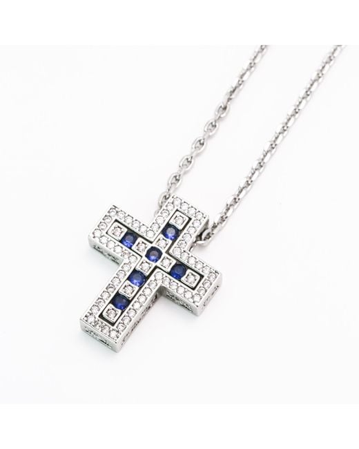 Miss Cecilia Metallic The Twin Cross Necklace