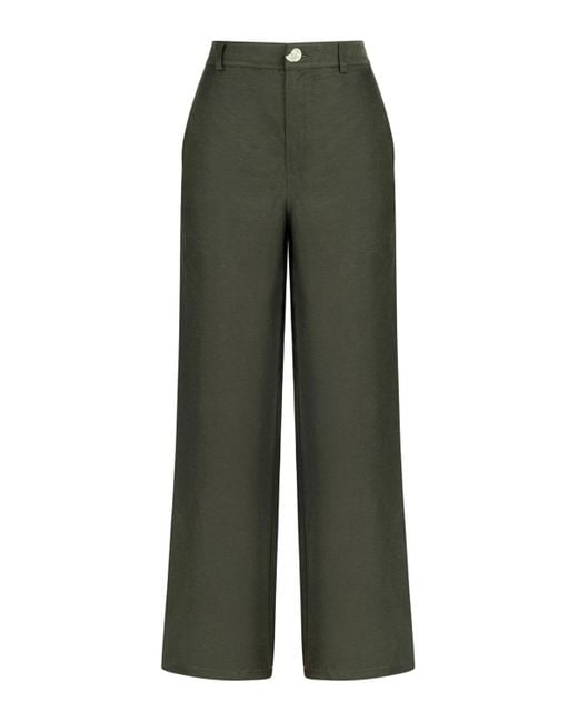 Nocturne Green Neutrals High Waisted Pants