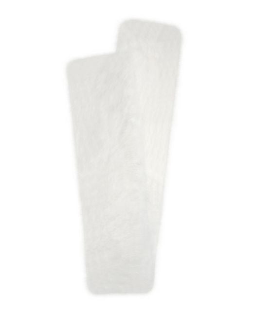 Miss Circle New York White Jazmin Multi-Wear Faux Fur Scarf