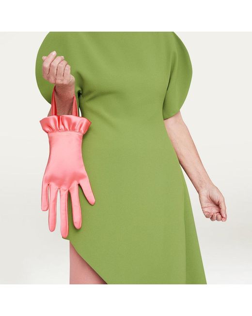 Lulu Guinness Pink Satin Hand Bag