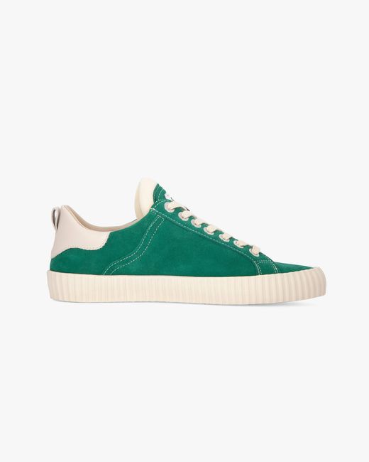 Springa | Unique Vulcanized Sneakers Italian Handmade Green Wavy Suede Dark Sneakers for men
